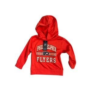 NHL Philadelphia Flyers Toddler Hoodie Orange Performance  Sweatshirt 2T NWT